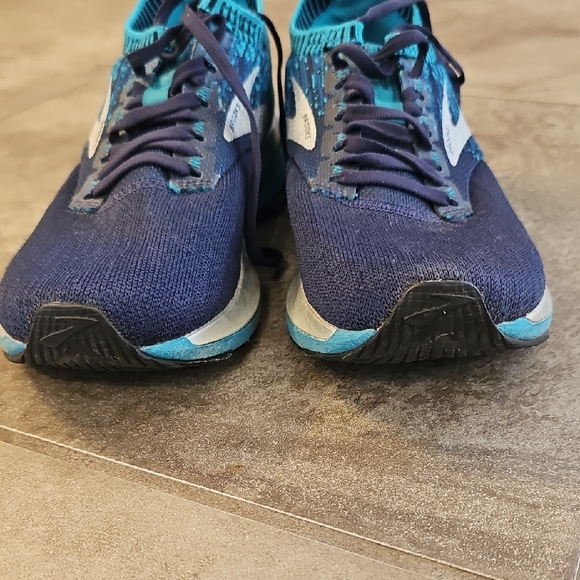 Brooks Navy and Aqua Running sneakers, Brooks DNA AMP RICOCHET - Picture 4 of 11